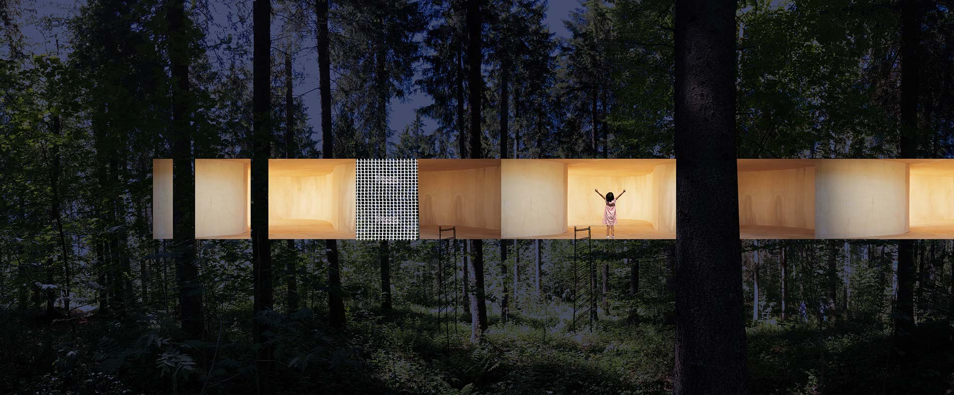 Camping_Saignelegier_Cabane_GazingUP